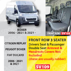 Seat Covers - Fiat Ducato / Peugeot Boxer / Citroen Relay (2006-2024) 14 Seat Covers - Fiat Ducato / Peugeot Boxer / Citroen Relay (2006-2024)