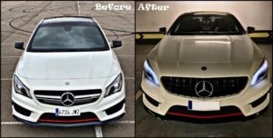 Mercedes CLA C117 Facelift GTR Style Grill - Gloss Black 18 Mercedes CLA C117 Facelift GTR Style Grill - Gloss Black