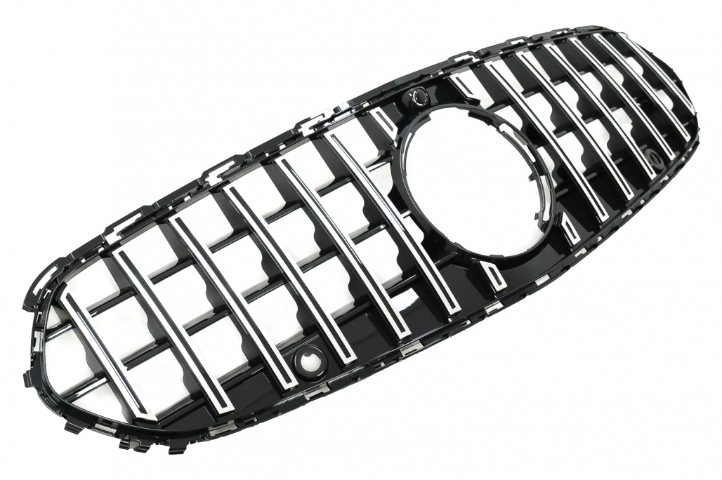 Mercedes C-Class Grill - GTR Style Black/Chrome (W206 2021+) 1 Mercedes C-Class Grill - GTR Style Black/Chrome (W206 2021+)