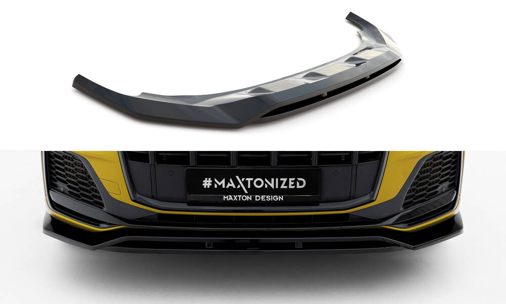 Maxton Design Audi Q7/SQ7 S-Line Front Lip - Gloss (Mk2 2019-2023) 1 Audi Q7/SQ7 S-Line Front Lip