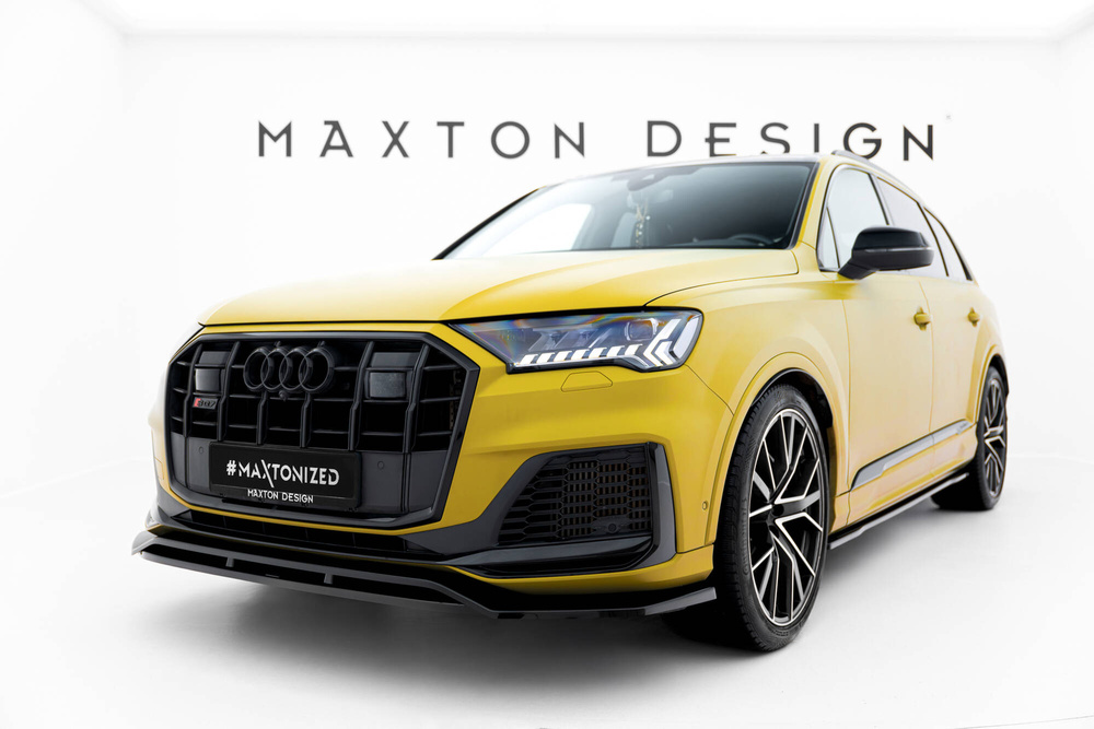 Maxton Design Audi Q7/SQ7 S-Line Front Lip - Gloss (Mk2 2019-2023) 5 Maxton Design Audi Q7/SQ7 S-Line Front Lip - Gloss (Mk2 2019-2023) - Image 5