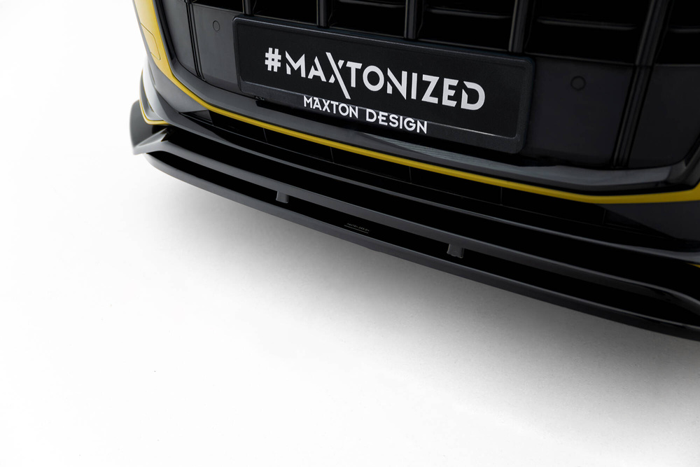 Maxton Design Audi Q7/SQ7 S-Line Front Lip - Gloss (Mk2 2019-2023) 4 Maxton Design Audi Q7/SQ7 S-Line Front Lip - Gloss (Mk2 2019-2023) - Image 4