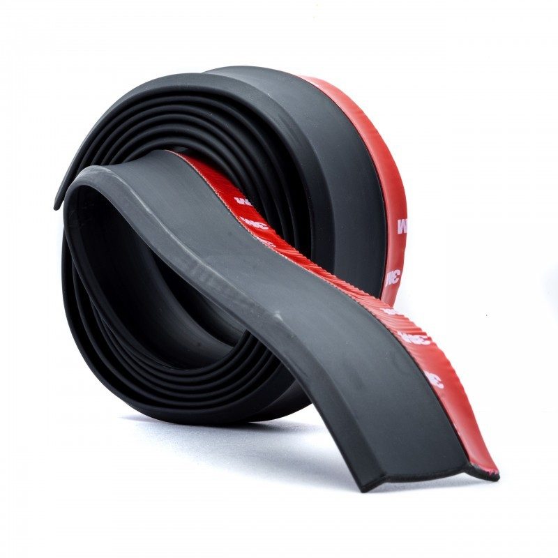 Universal Add on Lip - Black 5 protective rubber for bumper