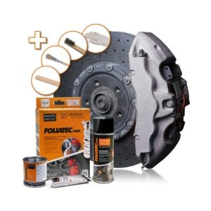 Foliatec Brake Caliper Paint Kit - 3 Components - 20+ Colours Available! - Stratos silver metallic 7 thumb 3