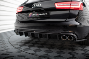Maxton Design Audi A6 C7 SE 11-14 Quad Diffuser - Gloss (2011-2014)