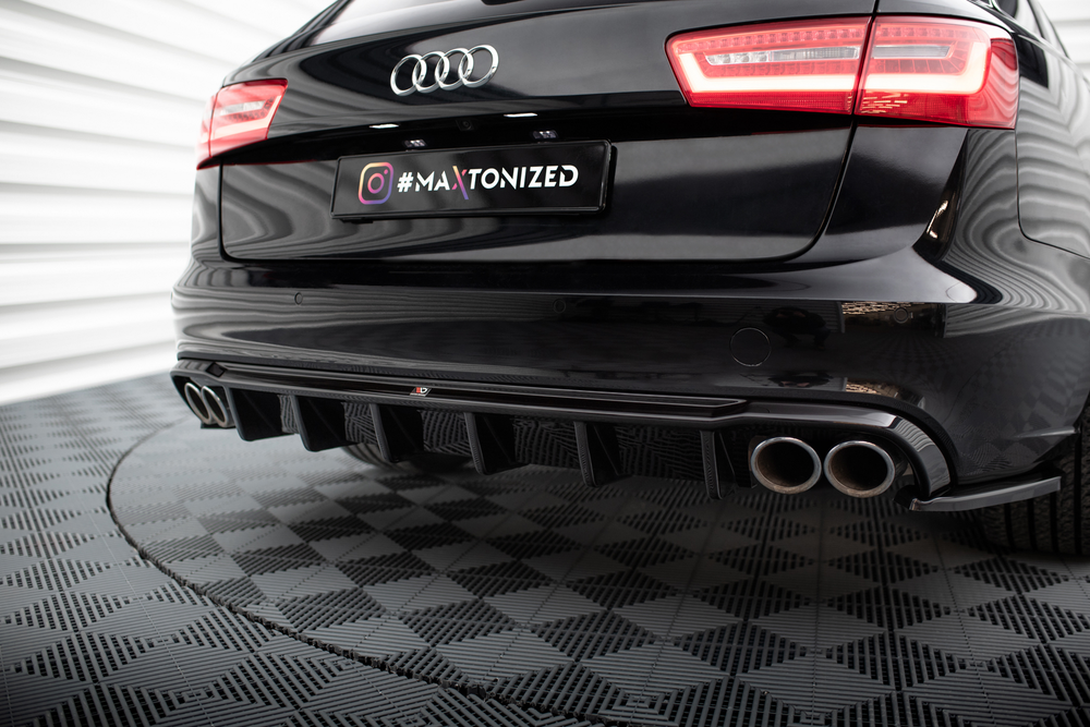 Maxton Design Audi A6 C7 SE 11-14 Quad Diffuser - Gloss (2011-2014) 1 Maxton Design Audi A6 C7 SE 11-14 Quad Diffuser - Gloss