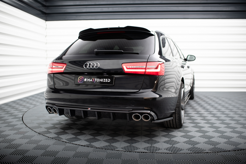 Maxton Design Audi A6 C7 SE 11-14 Quad Diffuser - Gloss (2011-2014) 3 AU A6 C7 AV RS1GOO OO c