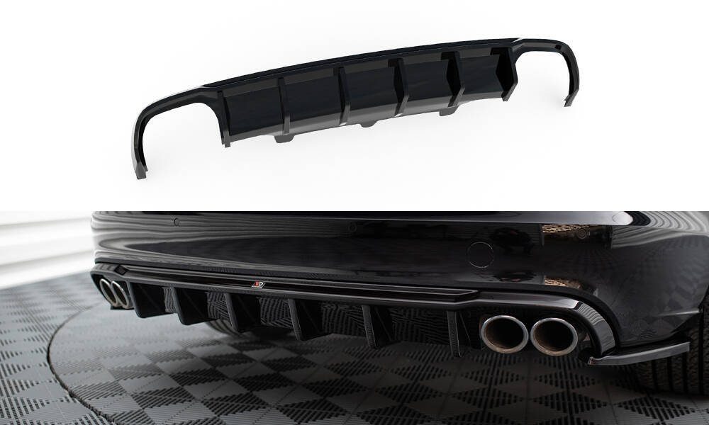 Maxton Design Audi A6 C7 SE 11-14 Quad Diffuser - Gloss (2011-2014) 4 AU A6 C7 AV RS1GOO OO