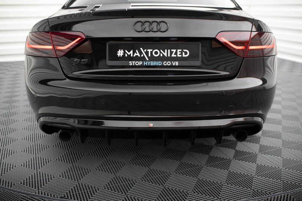 Maxton Design Audi A5 Coupe 07-11 S-Line Diffuser - Gloss (2007-2011) 3 AU S5 1 RS1GO O b