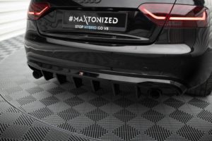 Maxton Design Audi A5 Coupe 07-11 S-Line Diffuser - Gloss (2007-2011)