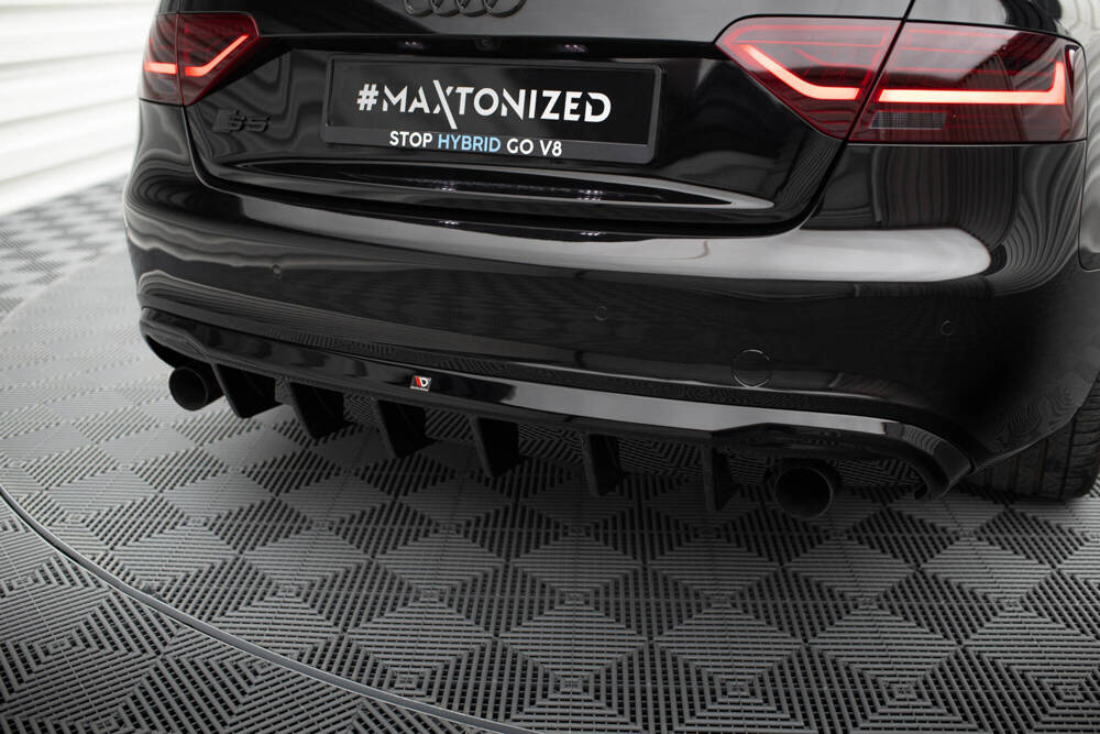 Maxton Design Audi A5 Coupe 07-11 S-Line Diffuser - Gloss (2007-2011) 1 Maxton Design Audi A5 Coupe 07-11 S-Line Diffuser - Gloss