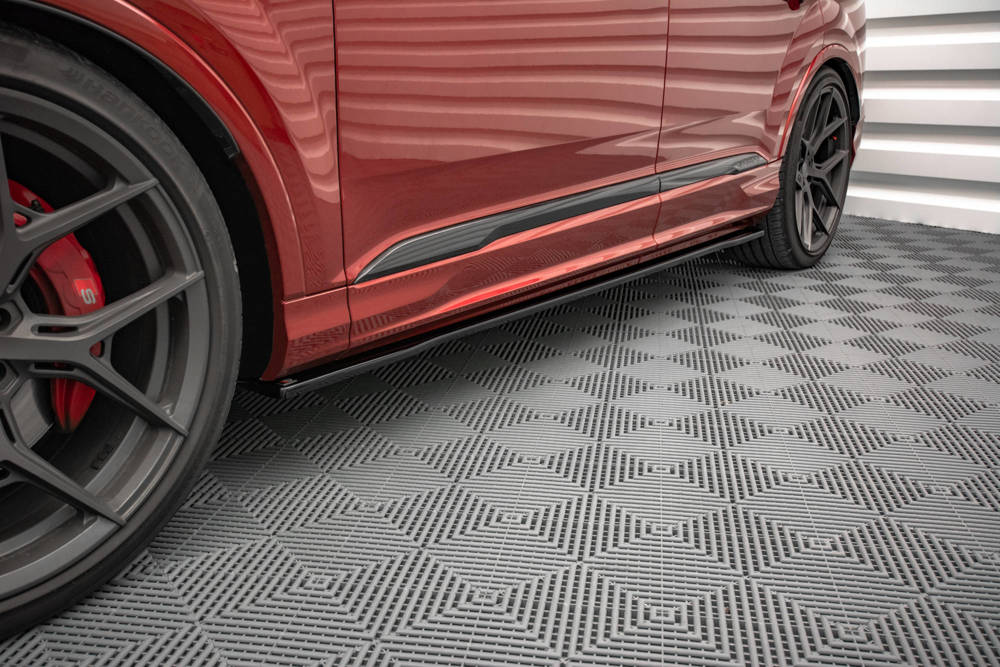 Maxton Design Audi Q7 19+ Side Skirt Extensions - Gloss (2019+) 3 AU SQ7 2F SD1G b