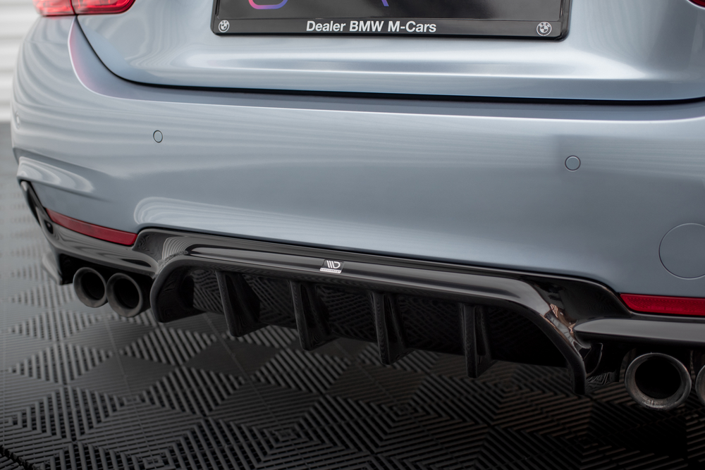 Maxton Design BMW 4 Series Msport F32/F36 Quad Diffuser - Gloss (2013-2020) 3 BM 4 F32 MPACK RS1GOO OO b