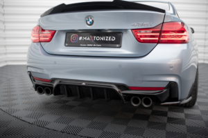 Maxton Design BMW 4 Series Msport F32/F36 Quad Diffuser - Gloss (2013-2020)