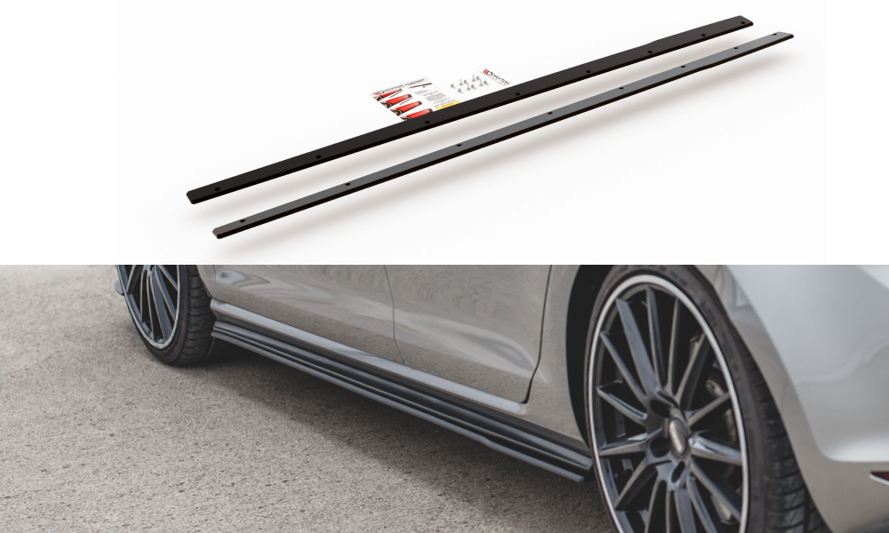 Maxton Design VW Golf 7 GTi Durability Side Skirt Extensions 4 VWGO7GTICNC SD1B