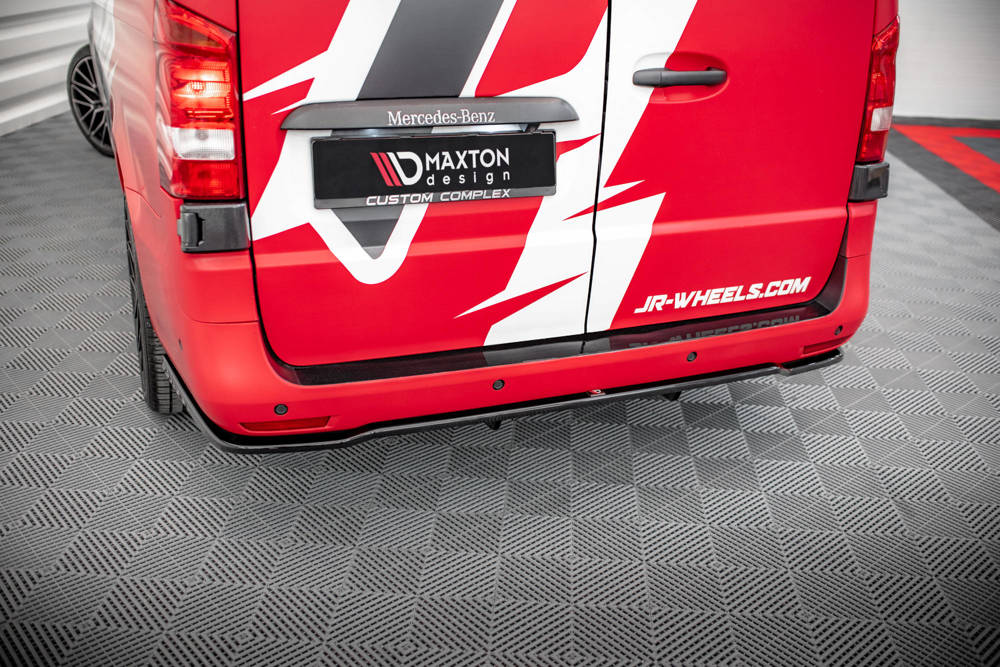 Maxton Design Mercedes Vito W447 20+ Rear Lip - Gloss (2020+) 3 eng pm Central Rear Splitter with vertical bars Mercedes Benz Vito W447 Facelift 14944 4