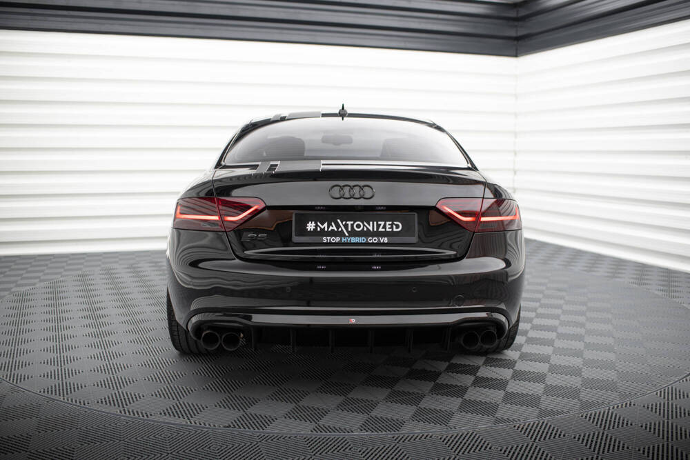 Maxton Design Audi A5 07-11 S-Line Coupe Quad Diffuser -Gloss (2007-2011) 2 eng pm Rear Valance Audi S5 Coupe Cabrio S Line 8T 20851 5