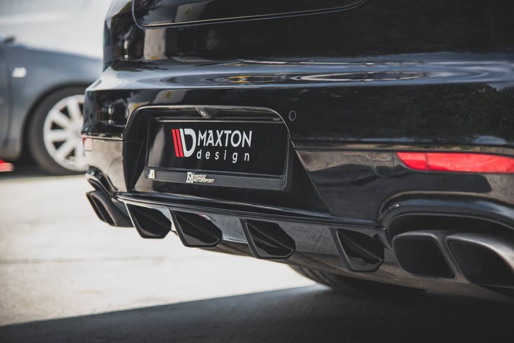 Maxton Design PORSCHE PANAMERA TURBO 970 FACELIFT Rear Diffuser - Gloss (2013-2016) 4 eng pm Rear Valance Porsche Panamera Turbo 970 Facelift 11126 5