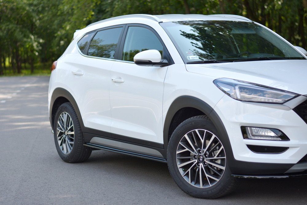 Maxton Design Hyundai Tucson Mk3 Side Skirt Extensions - Gloss (2015-2020) 1 Maxton Design Hyundai Tucson Mk3 Side Skirt Extensions - Gloss