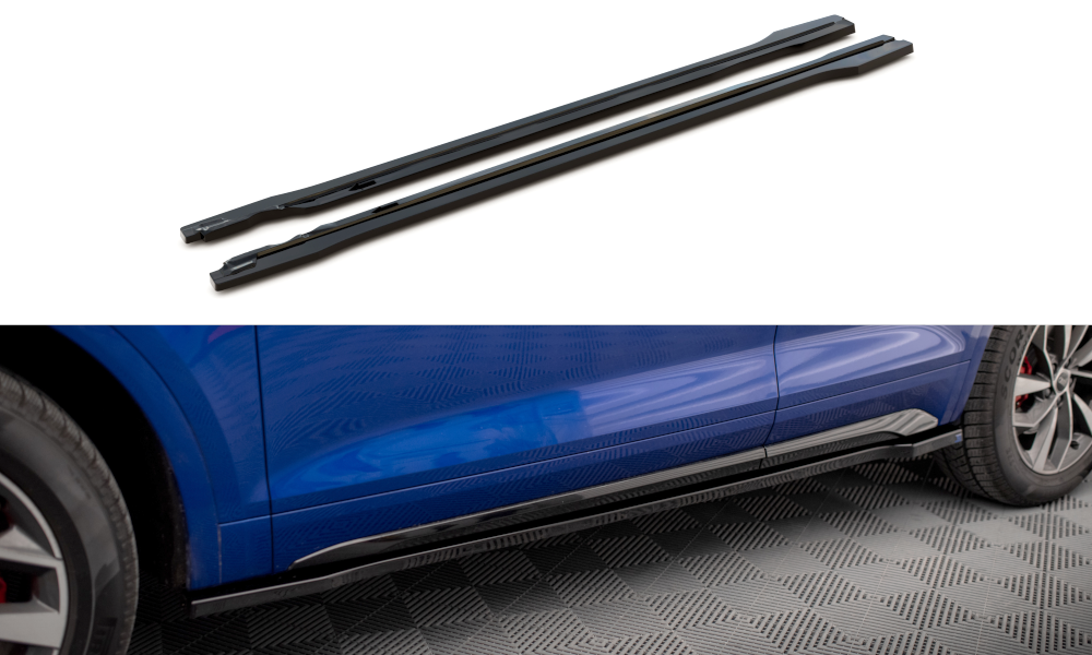 Maxton Design Audi Q5 Mk2 Facelift S-Line Side Skirt Extensions - Gloss (2020+) 2 eng pm Side Skirts Diffusers Audi SQ5 Q5 S Line SUV Sportback Mk2 Facelift 18460 1
