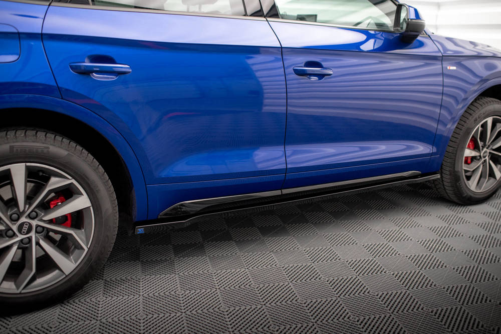 Maxton Design Audi Q5 Mk2 Facelift S-Line Side Skirt Extensions - Gloss (2020+) 3 eng pm Side Skirts Diffusers Audi SQ5 Q5 S Line SUV Sportback Mk2 Facelift 18460 2