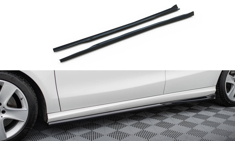 Maxton Design Mercedes CLA C117 Facelift SE Side Skirt Extensions - Gloss (2017-2019) 2 eng pm Side Skirts Diffusers Mercedes Benz CLA C117 Facelift 20871 1