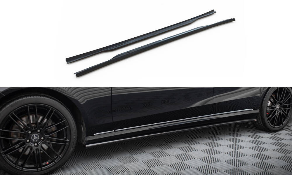 Maxton Design Mercedes E-Class w212 SE Side Skirt Extensions - Gloss 2 eng pm Side Skirts Diffusers Mercedes Benz E W212 Facelift 20847 5
