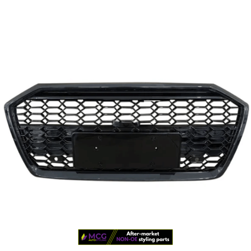 Audi A6 Grille – RS Style Gloss Black Honeycomb (C8 2018-2023) 2 Audi A6 Grille – RS Style Gloss Black Honeycomb (C8 2018-2023) - Image 2