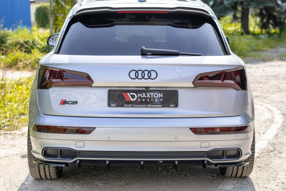 Maxton Design Audi Q5 Mk2 S-Line Rear Diffuser - Gloss (2017+) 3 eng pm REAR VALANCE Audi SQ5 Q5 S line MkII 8584 1