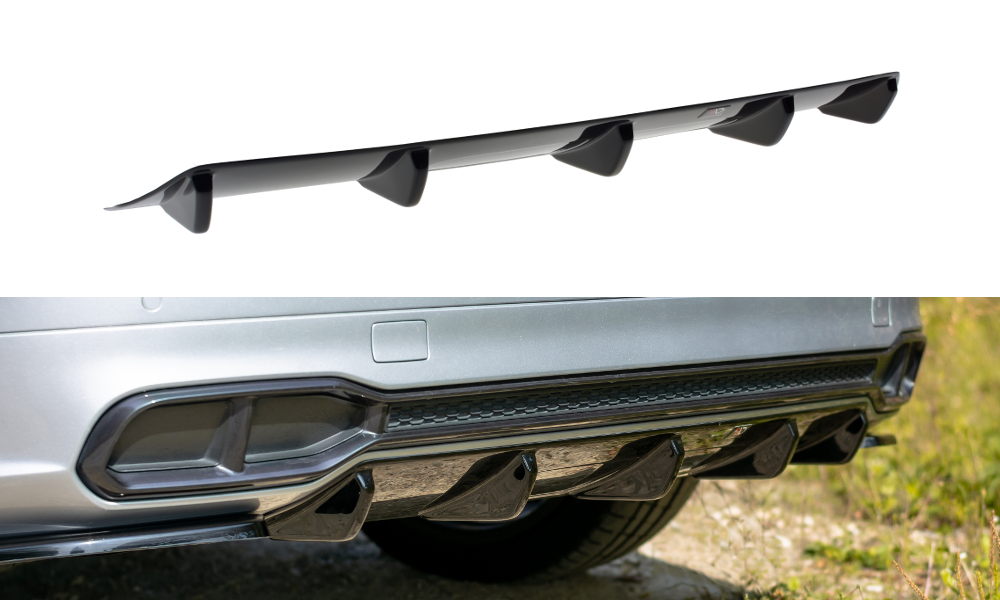 Maxton Design Audi Q5 Mk2 S-Line Rear Diffuser - Gloss (2017+) 2 eng pm REAR VALANCE Audi SQ5 Q5 S line MkII 8584 7