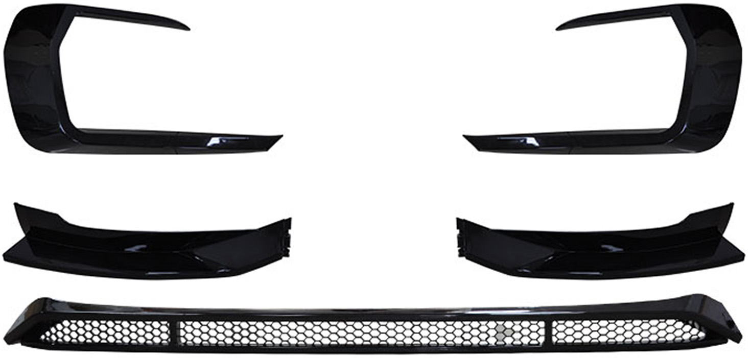 VW T6.1 Front Lip/Grill Surround - Gloss Black 2 2274160 (1)