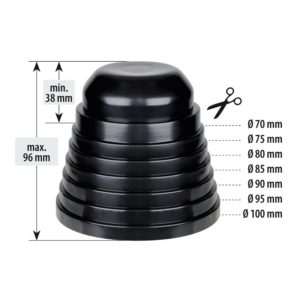 Lampa Headlamp rear cover cap extension - Ø 70-100 mm