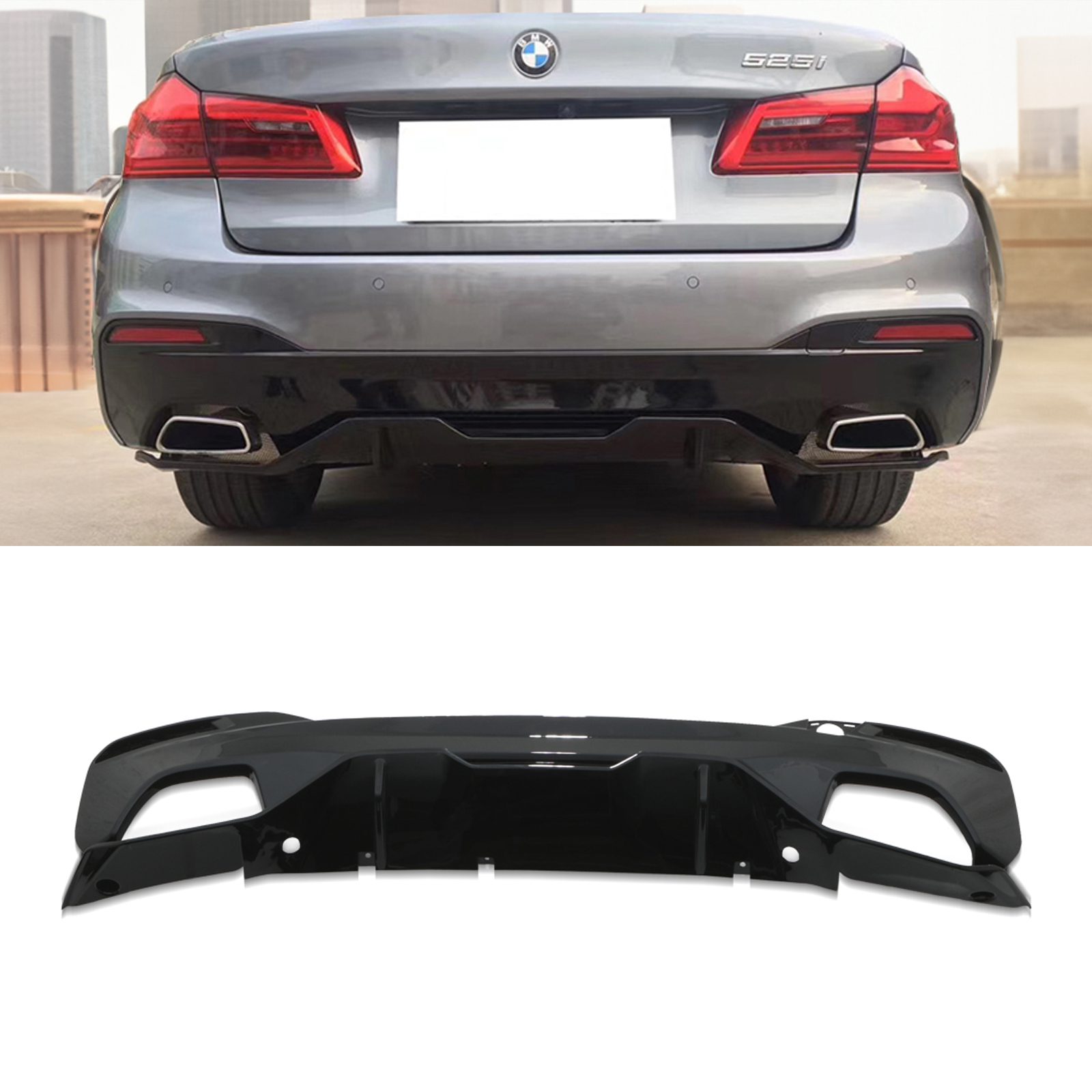 BMW G30 Msport Bodykit Combo - Gloss Black 10 BMW G30 Msport Bodykit Combo - Gloss Black - Image 10