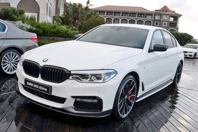 BMW G30 Msport Bodykit Combo - Gloss Black 5 msport lip