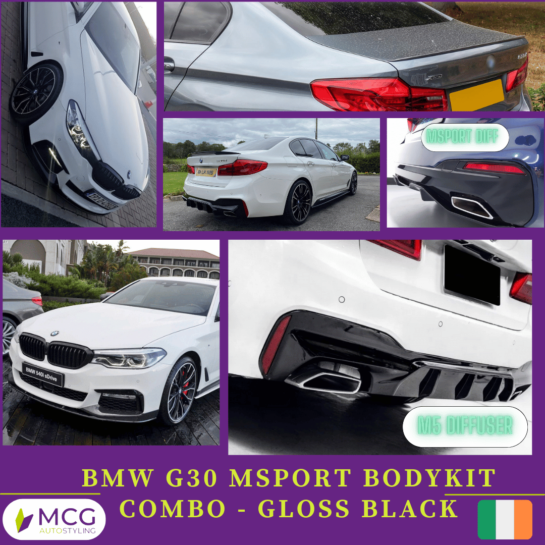 BMW G30 Msport Bodykit Combo - Gloss Black 2 BMW G30 Msport Bodykit Combo - Gloss Black