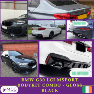 BMW G30 LCI Msport Bodykit Combo - Gloss Black