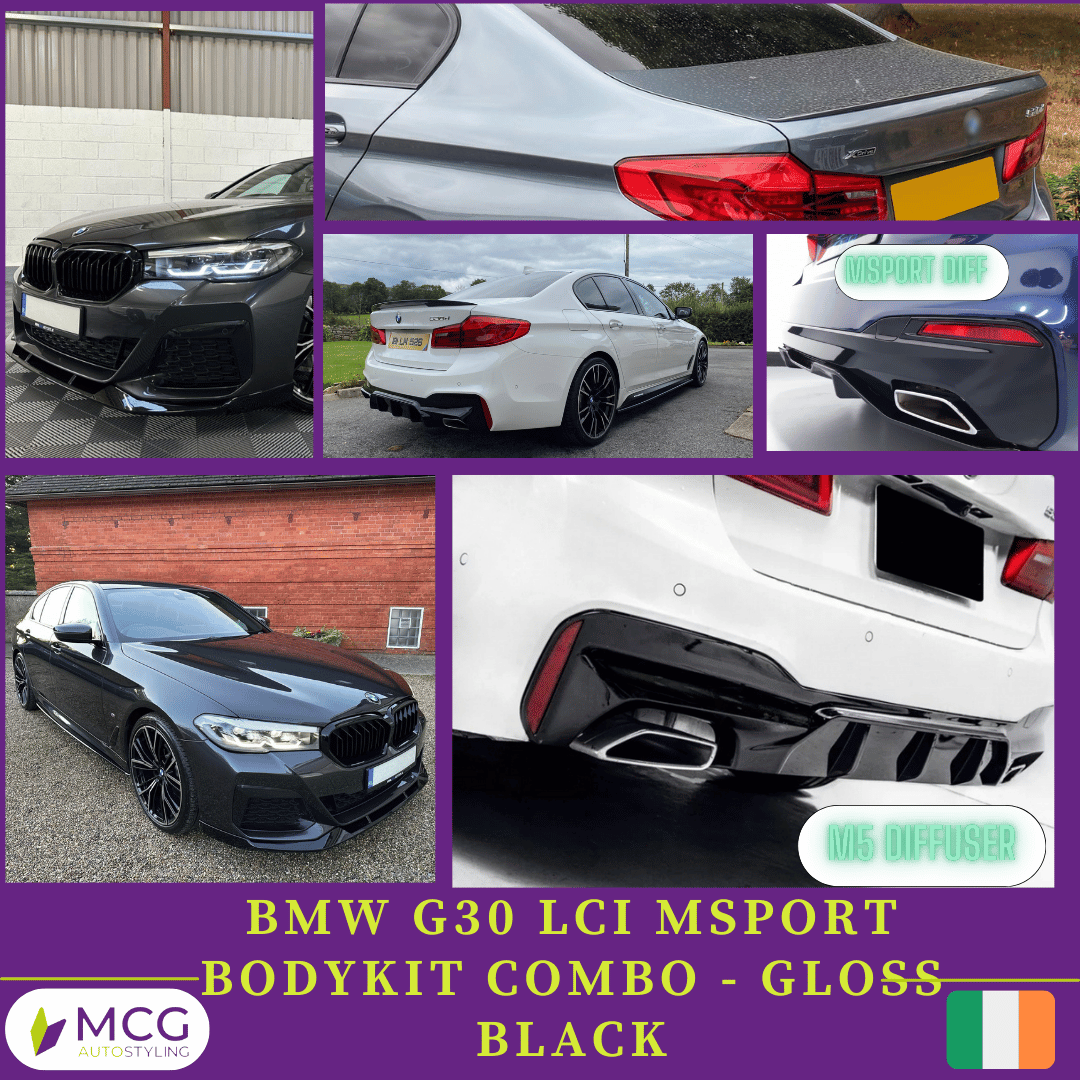 BMW G30 LCI Msport Bodykit Combo - Gloss Black 1 BMW G30 LCI Msport Bodykit Combo - Gloss Black
