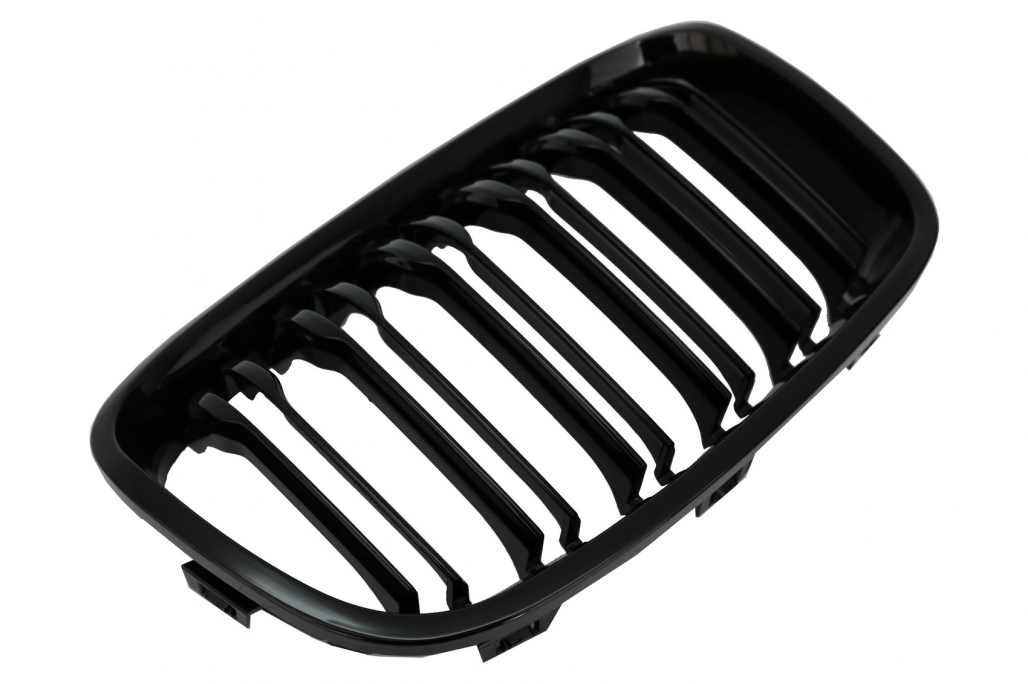 BMW 1 Series F20 Black Kidney Grilles - Twin Fin Gloss (2011-2018) 3 BMW 1 Series F20 Black Kidney Grilles - Twin Fin Gloss (2011-2018) - Image 3