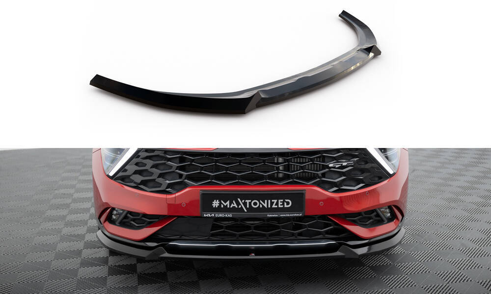 Maxton Design Kia Sportage Mk5 GT-Line Front Splitter - v1 Gloss (2015-2018) - Image 4