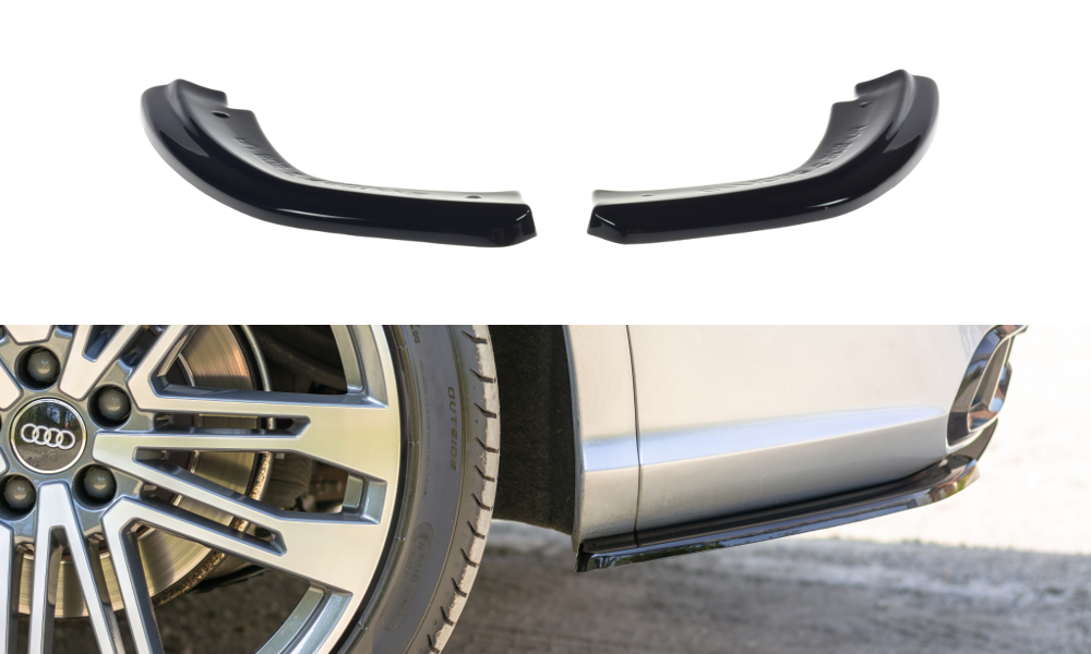 Maxton Design Audi Q5 Mk2 S-Line Rear Spats - Gloss (2017+) 2 Maxton Design Audi Q5 Mk2 S-Line Rear Spats - Gloss (2017+) - Image 2