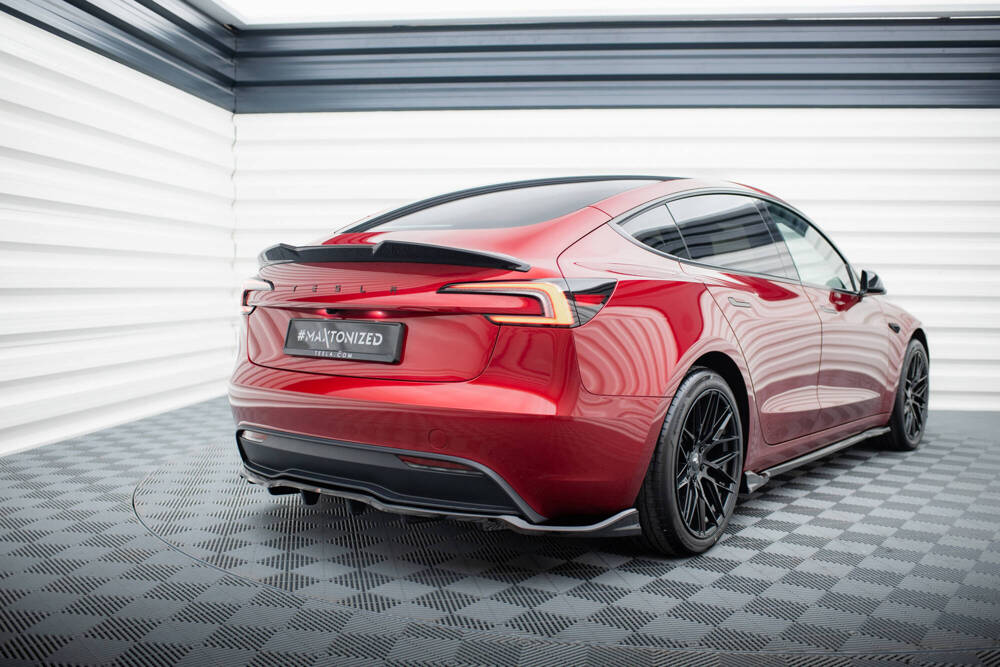 Maxton Design Tesla Model 3 Highland Rear Lip- V1 Gloss (2023+) 2 Maxton Design Tesla Model 3 Highland Rear Lip- V1 Gloss (2023+) - Image 2