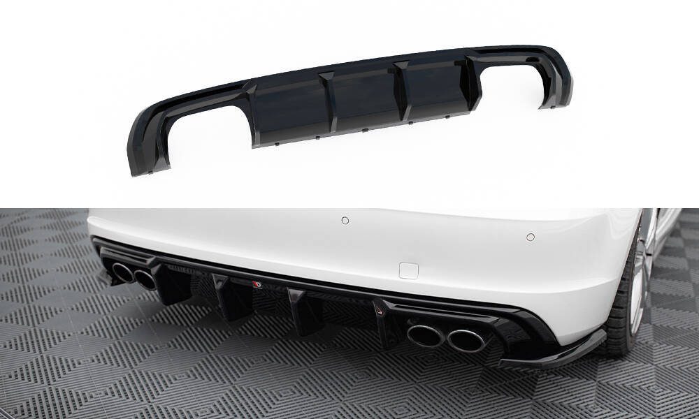 Maxton Design Audi A3 Diffuser - S-Line Quad Gloss (Hatchback S-Line 2013-2016) 3 Maxton Design Audi A3 Diffuser - S-Line Quad Gloss (Hatchback S-Line 2013-2016) - Image 3