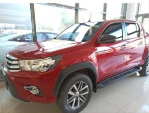Toyota Hilux Mk8 Black Mirror Caps