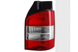 VW T5 Rear Tail Lights - Red / Clear