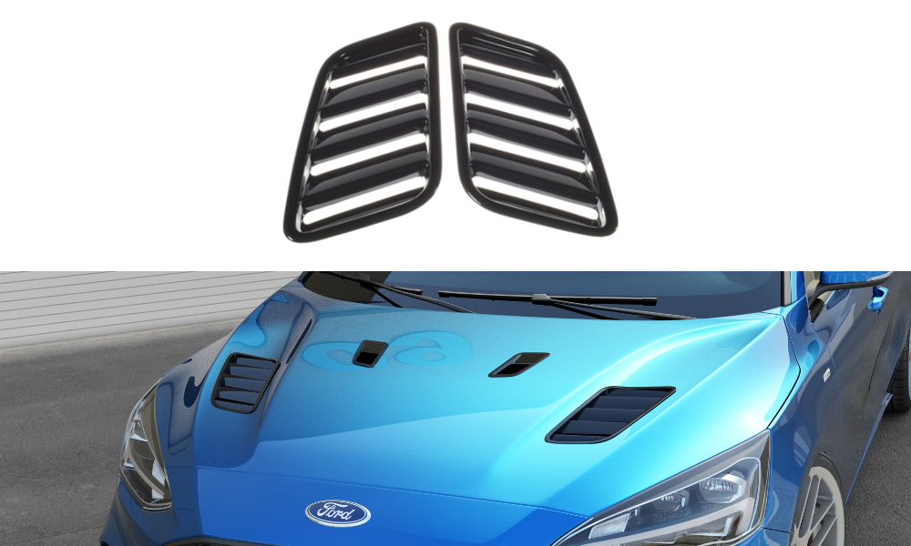 Maxton Design Ford Focus Mk4 ST / ST-Line Bonnet Vents - Large - Carbon Effect 1 Maxton Design Ford Focus Mk4 ST / ST-Line Bonnet Vents - Large - Carbon Effect