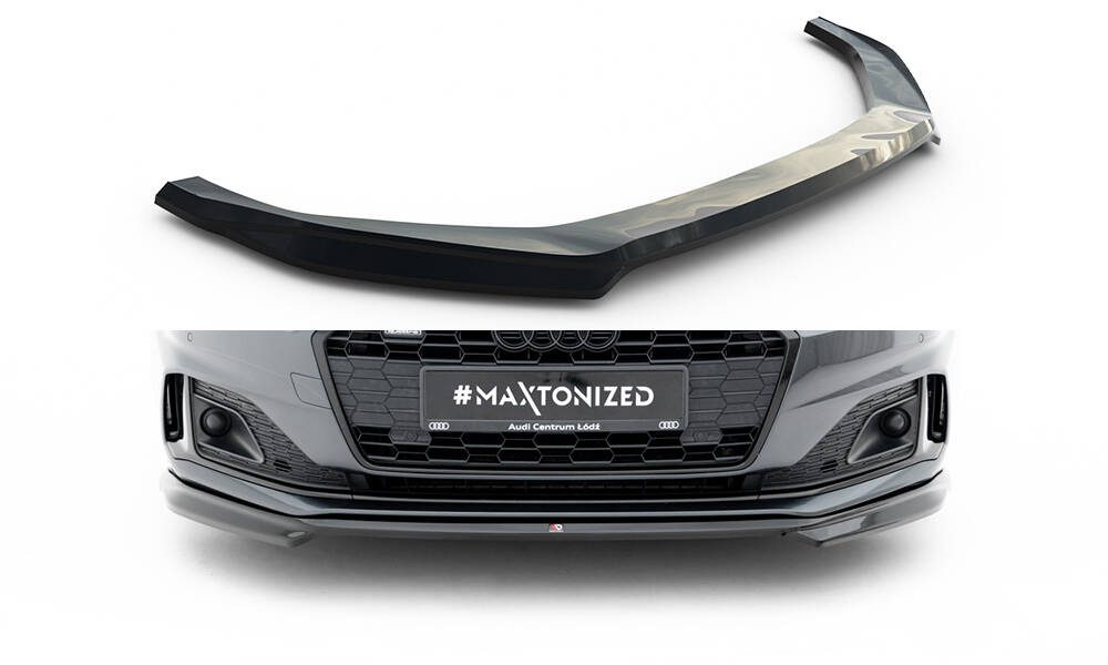 Maxton Design Audi A5 F5 Facelift Front Lip v1 - Gloss (2020+) 4 Maxton Design Audi A5 F5 Facelift Front Lip v1 - Gloss (2020+) - Image 4