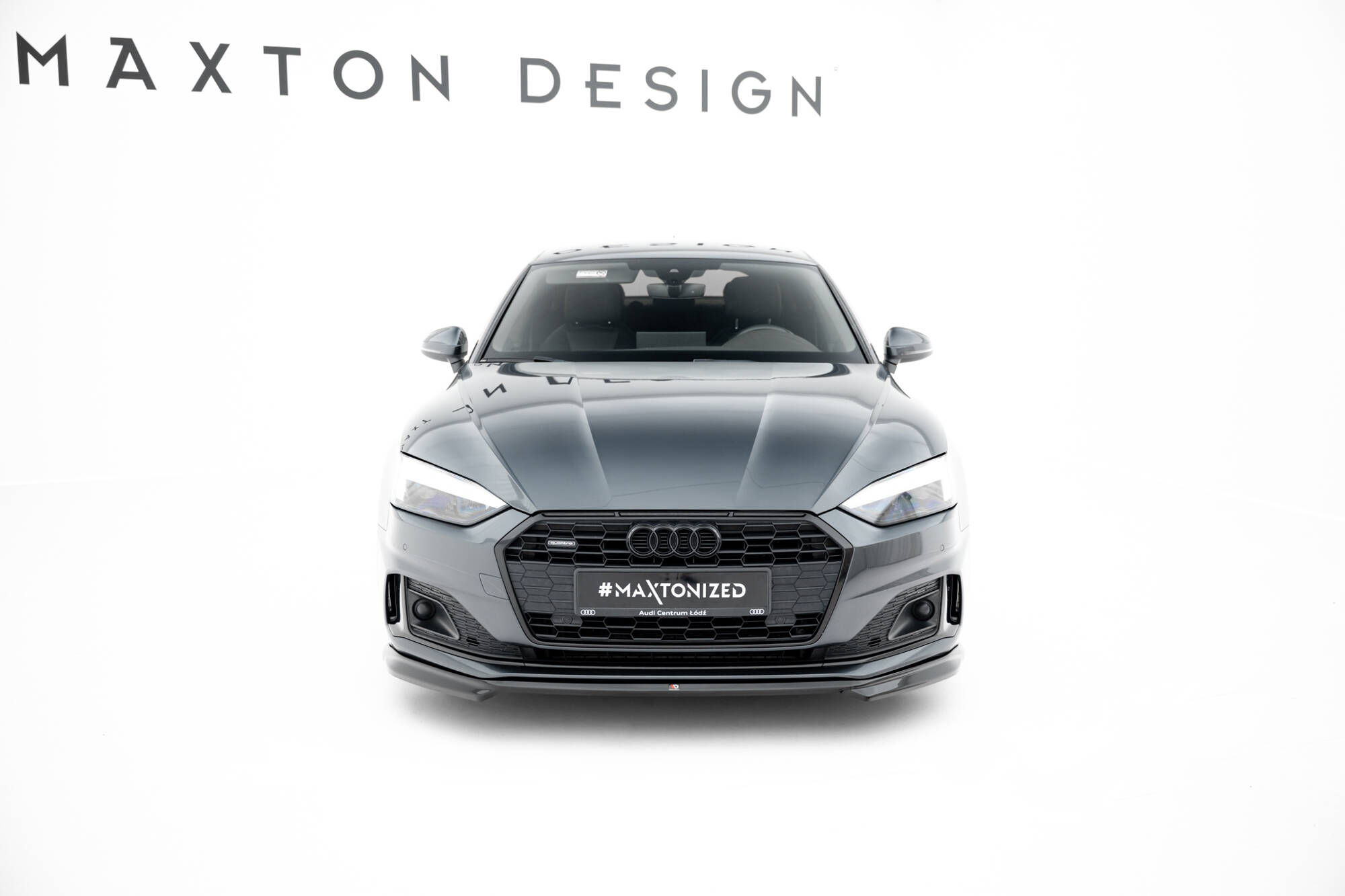 Maxton Design Audi A5 F5 Facelift Front Lip v1 - Gloss (2020+) 1 Maxton Design Audi A5 F5 Facelift Front Lip v1 - Gloss