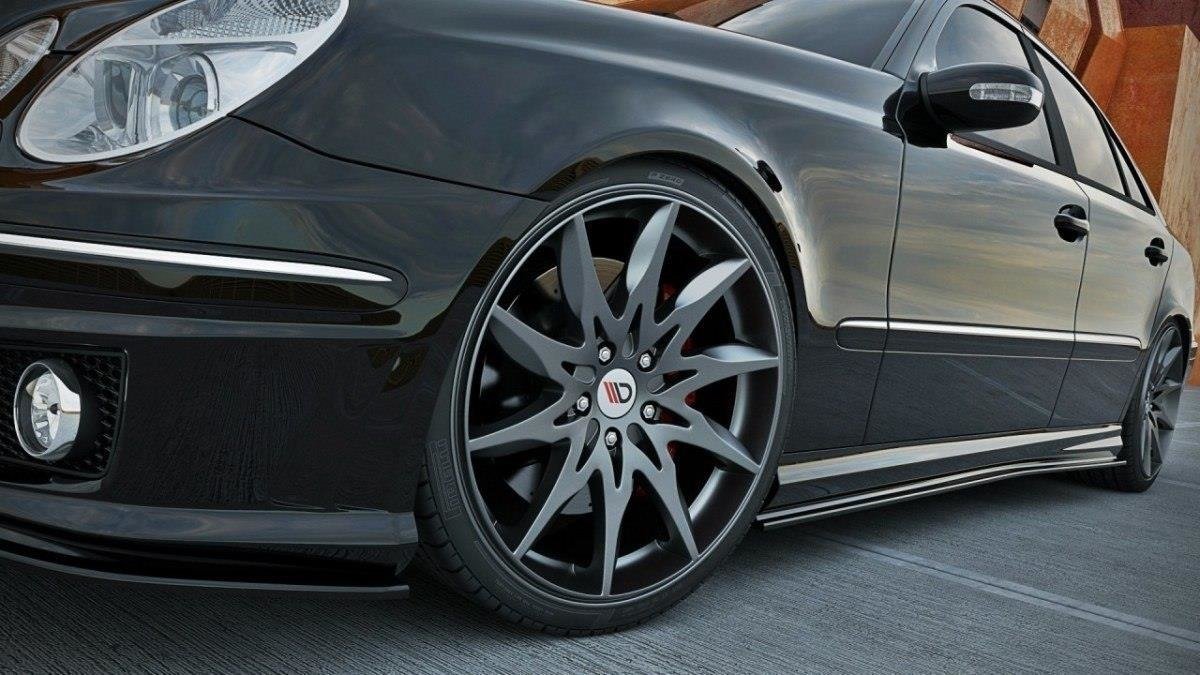 Maxton Design Mercedes W211 AMG Side Skirt Extensions 1 Maxton Design Mercedes W211 AMG Side Skirt Extensions
