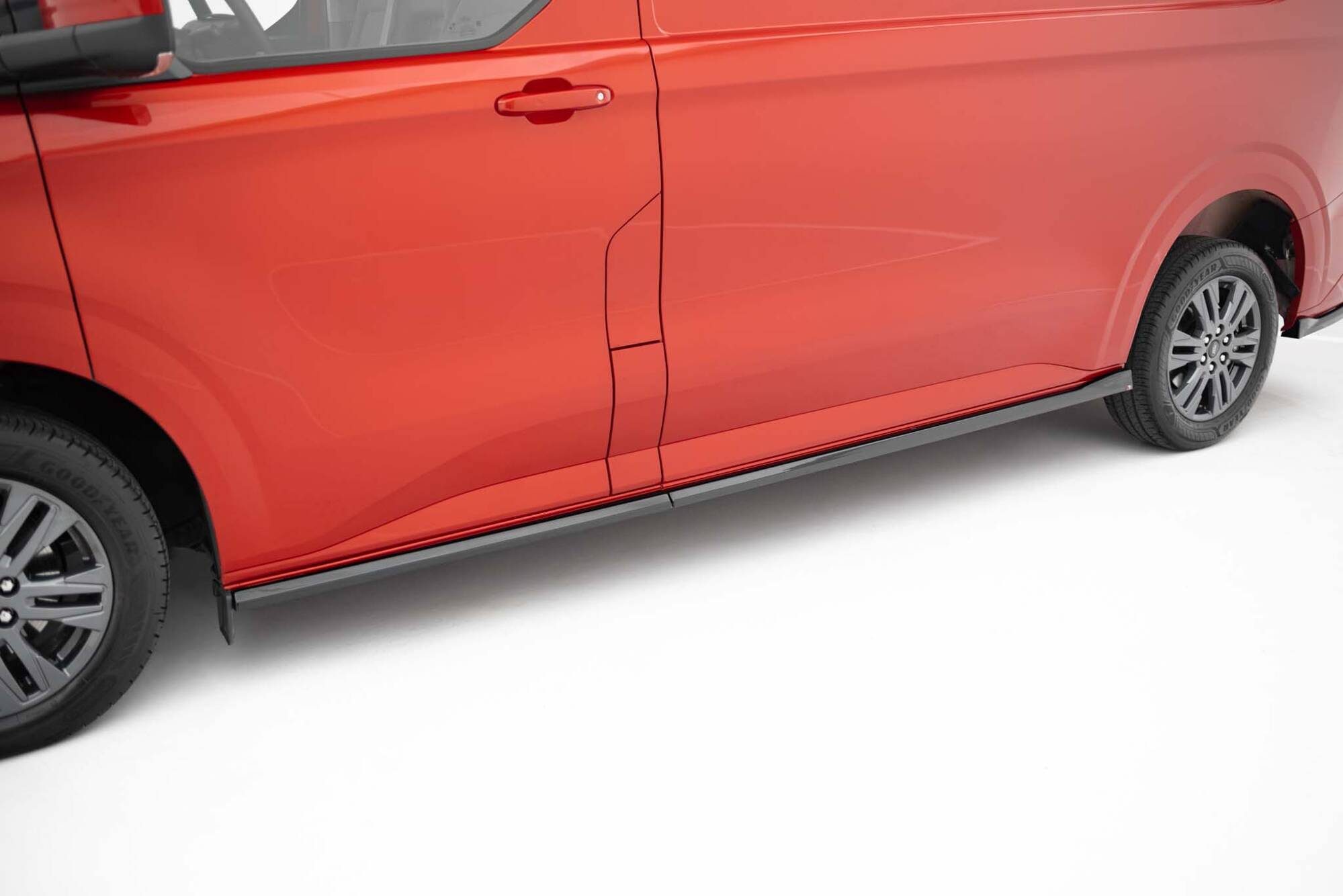 Maxton Design Ford Transit Custom Mk2 Side Skirt Extensions - Gloss (2023+) 2 Maxton Design Ford Transit Custom Mk2 Side Skirt Extensions - Gloss (2023+) - Image 2