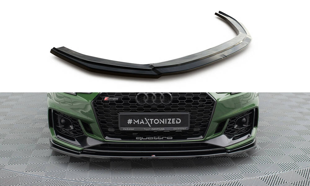 Maxton Design Audi A4 B9 RS4 Front Lip v2 - Gloss 4 Maxton Design Audi A4 B9 RS4 Front Lip v2 - Gloss - Image 4